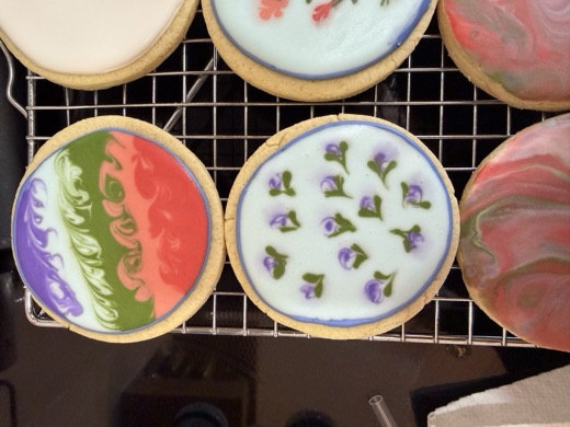Summer cookies on the rack